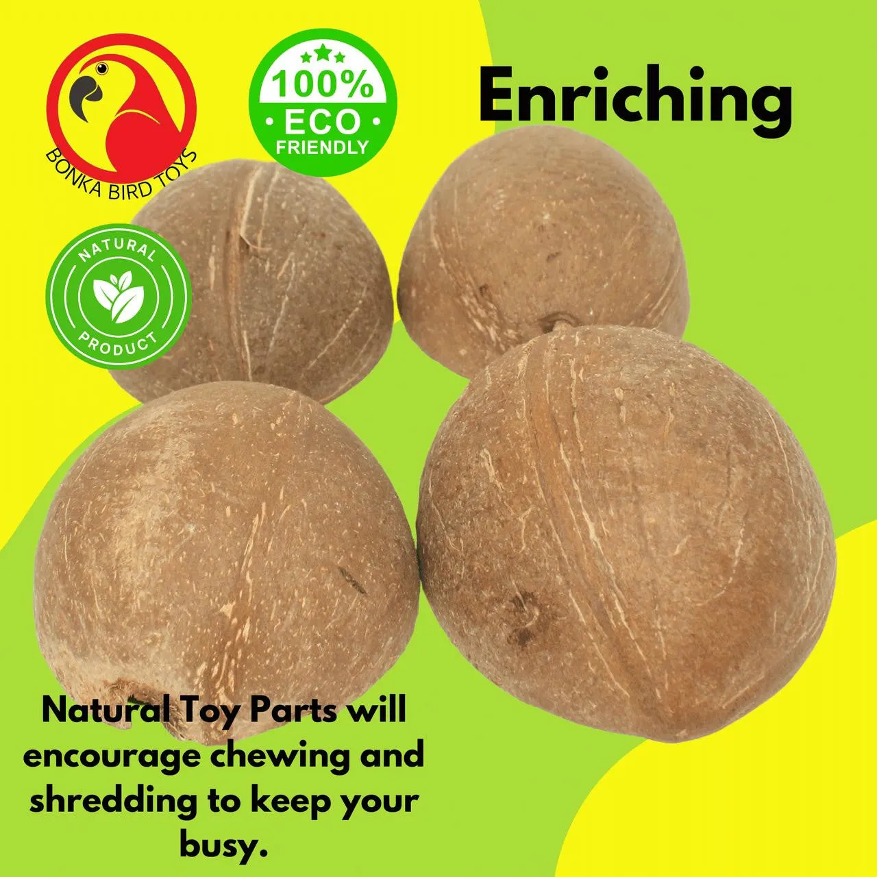 1031 Pk4  Half Shell Coconuts
