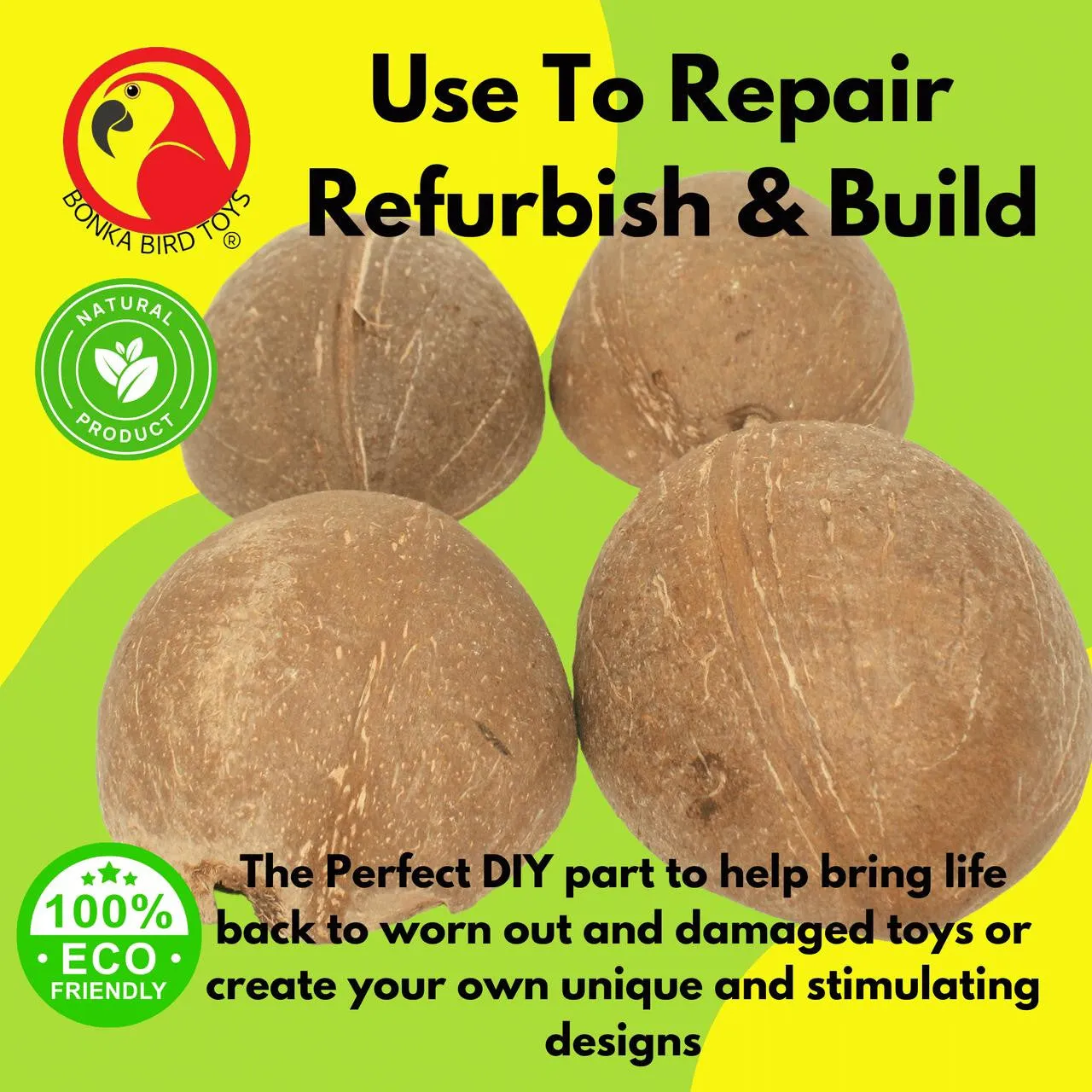 1031 Pk4  Half Shell Coconuts