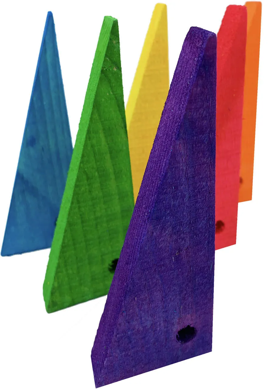 2072 Pk6 Large Triangles Foot Talon Craft Part Bird Toys