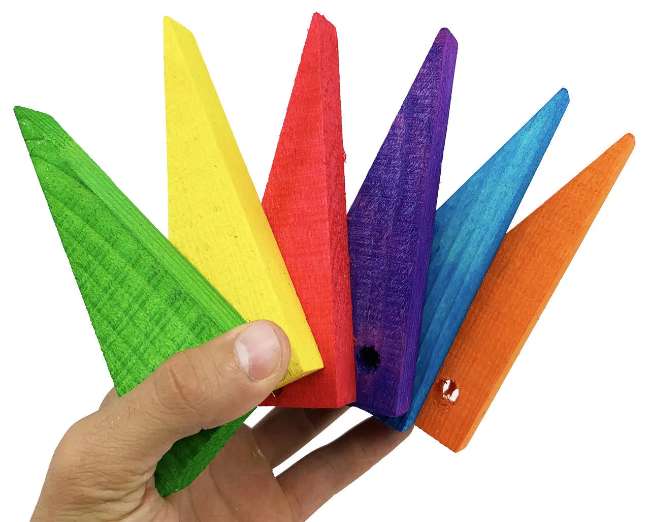 2072 Pk6 Large Triangles Foot Talon Craft Part Bird Toys