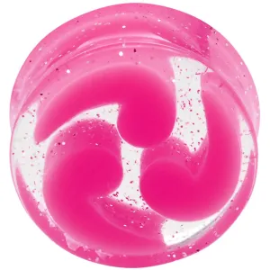 20mm Pink Quotation Symbol Saddle Plug