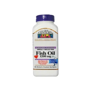 21st Century Fish Oil, 1200mg, Enteric Coated Softgels 90 ea