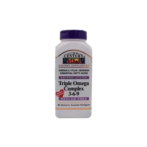 21st Century Triple Omega Complex 3-6-9 Softgels 90's
