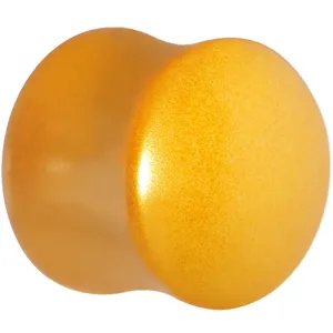9/16 Honey Yellow Metallic Pearl Acrylic Saddle Plug