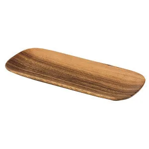 Acacia Wood Round Oval Tray