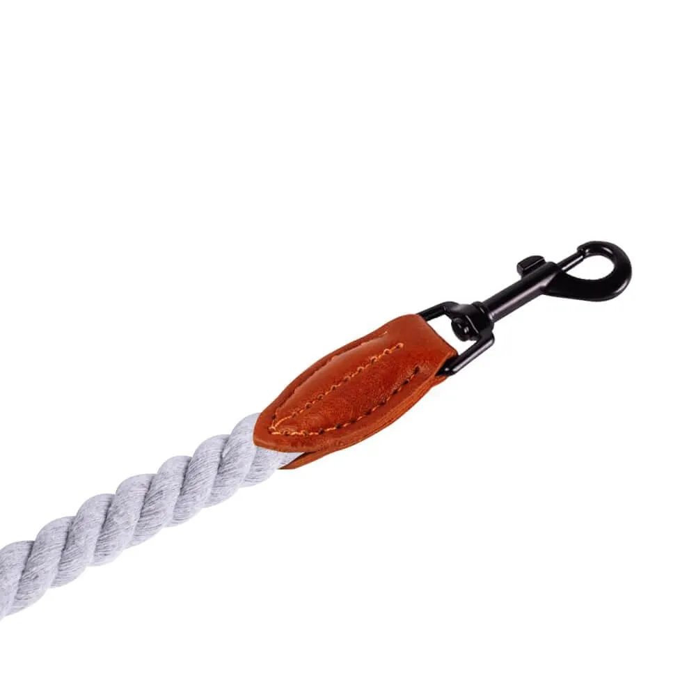 AllPetSolutions Cotton Rope Dog Lead, Grey, 120cm