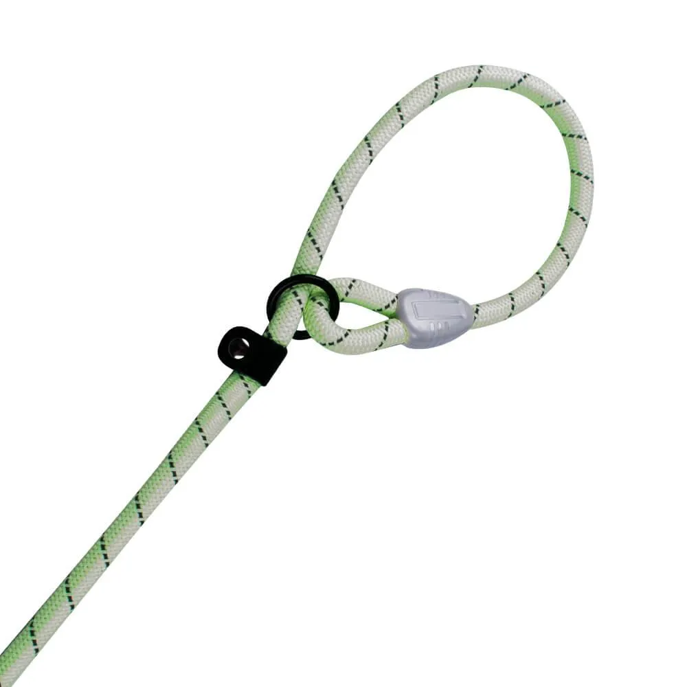 AllPetSolutions Reflective Rope Slip Dog Lead, Green, 140cm
