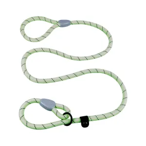 AllPetSolutions Reflective Rope Slip Dog Lead, Green, 140cm