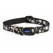 Ancol Fashion Adjustable Nylon Collar Black Daisy 45-70cm