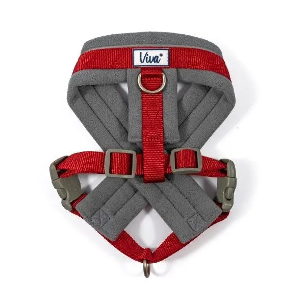 Ancol Viva Nylon Padded Harness Red Small 36-42cm