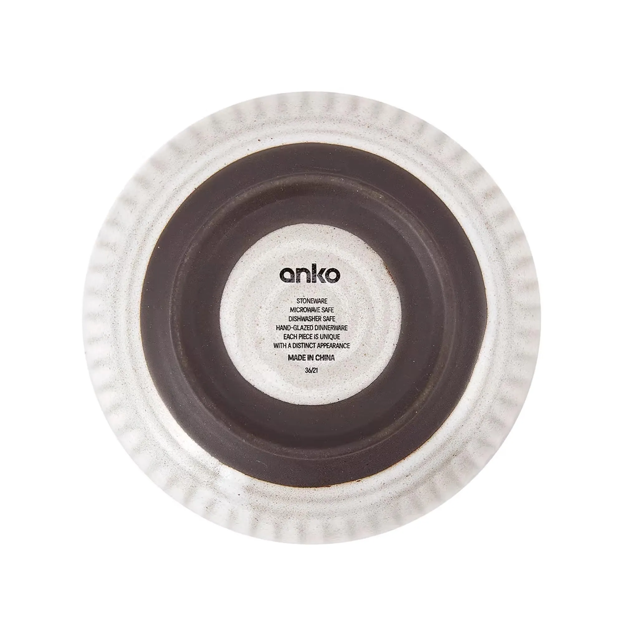 Anko 6" Sable Stoneware Bowls - Set of 4 | Lightweight Daily Use Premium Crockery for Dining Table Ideal for Serving Soup, Salad, Dessert | Designer Bowls for Home, Kitchen, Restaurant | Beige/Grey