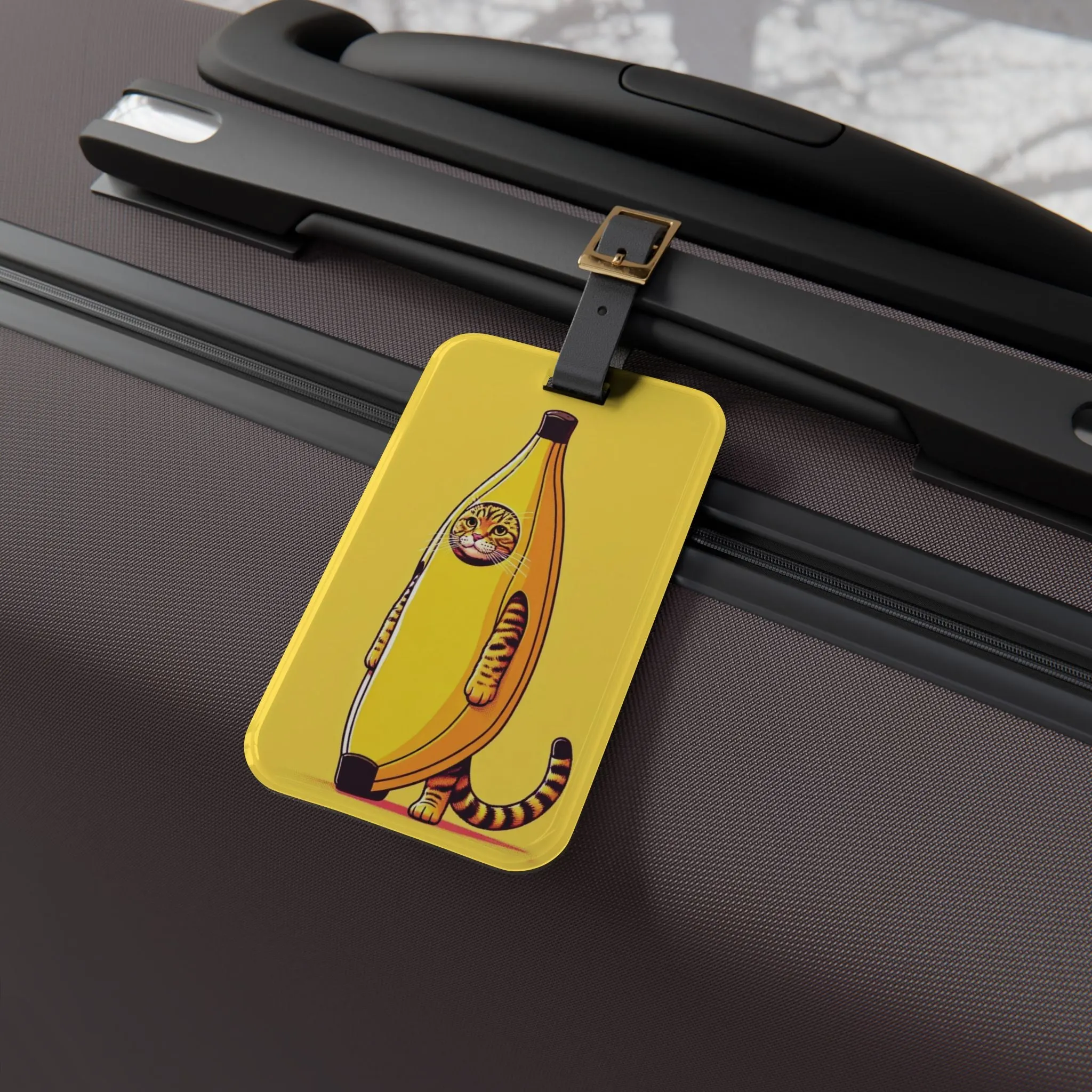 Banana Cat - Luggage Tag - Travel Gift