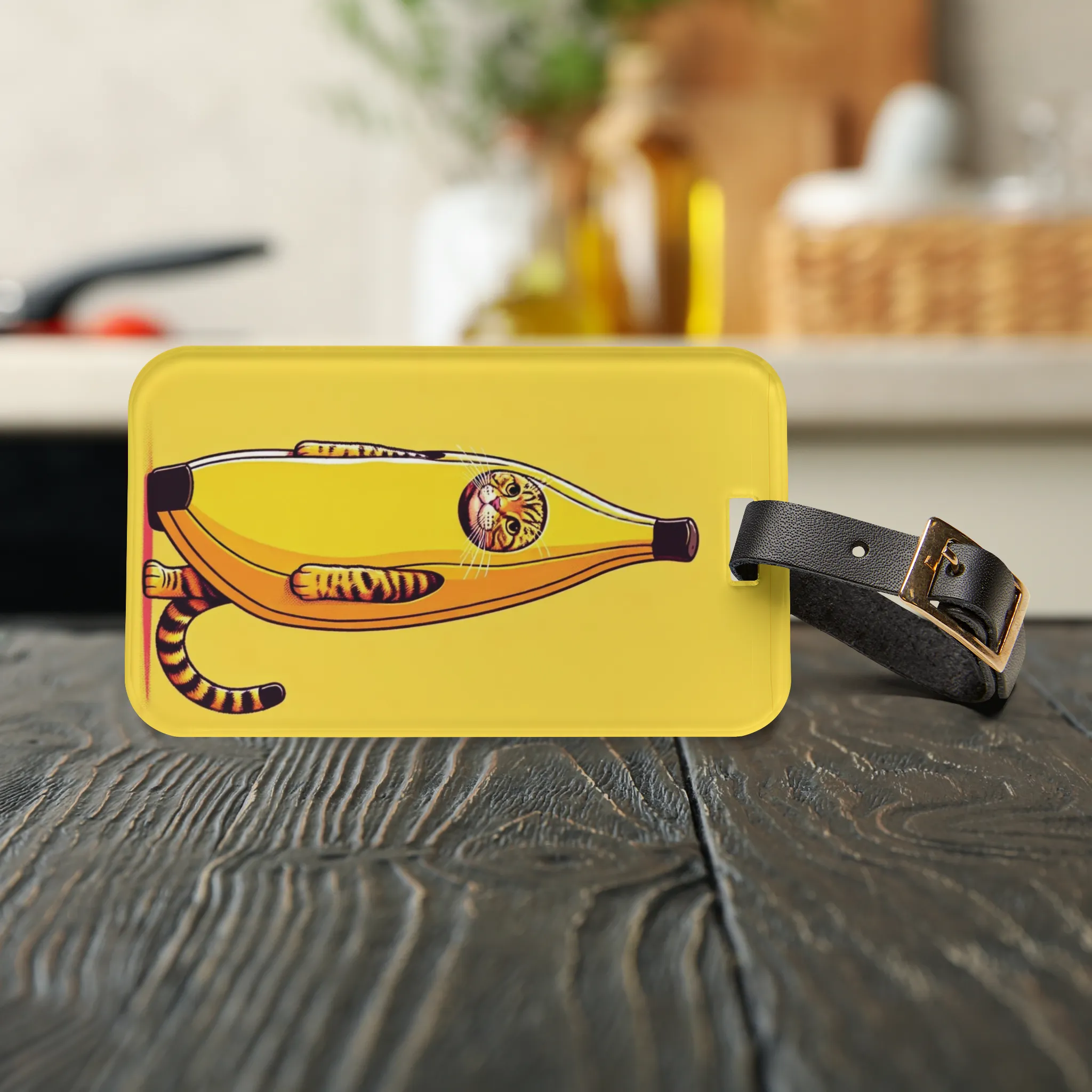 Banana Cat - Luggage Tag - Travel Gift