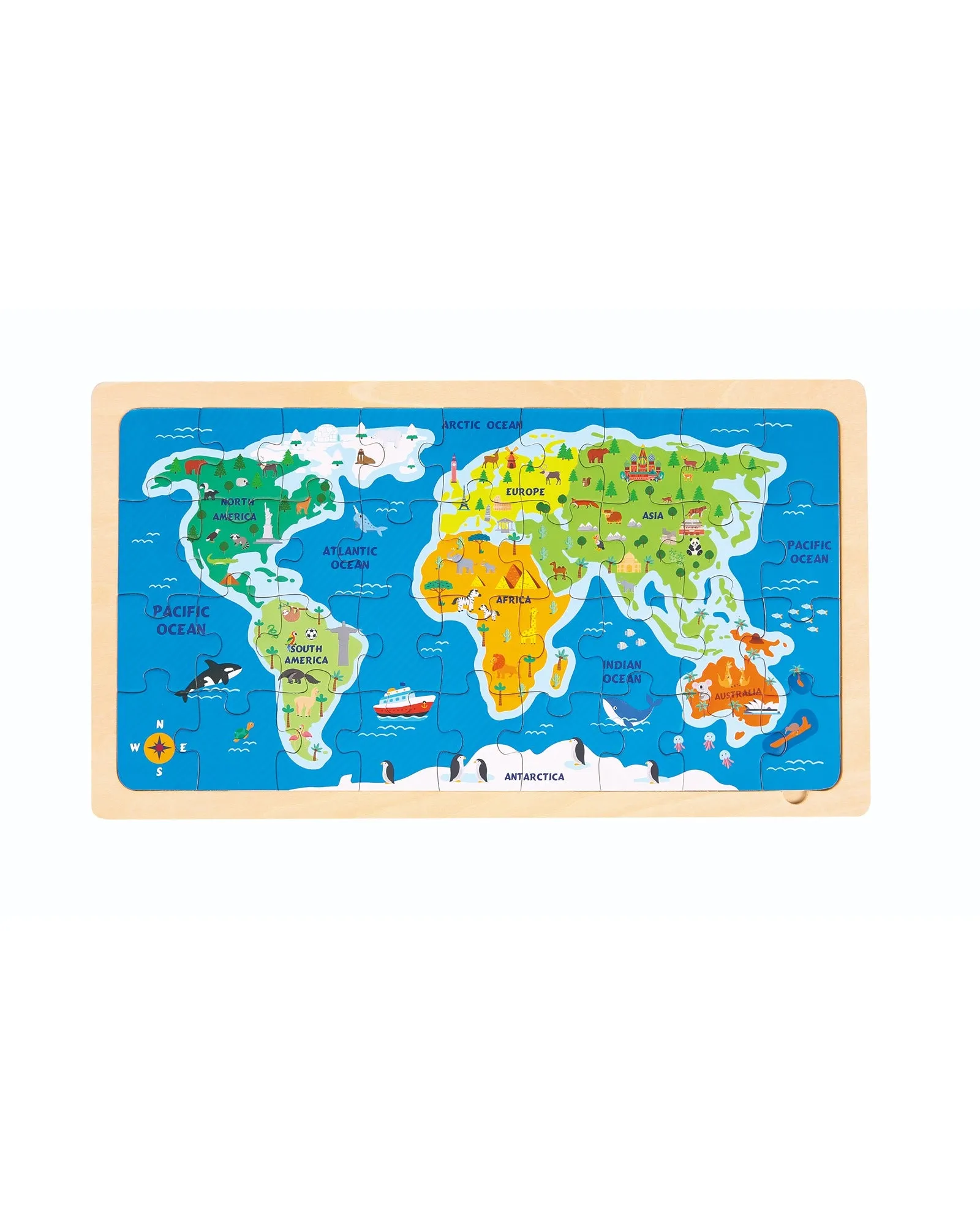 Bello World Map Puzzle