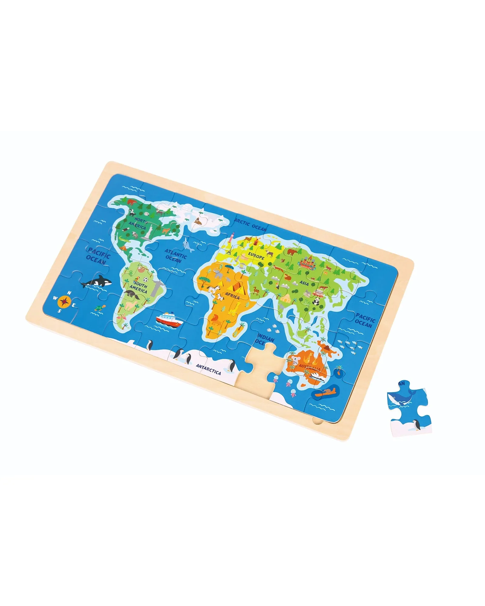 Bello World Map Puzzle