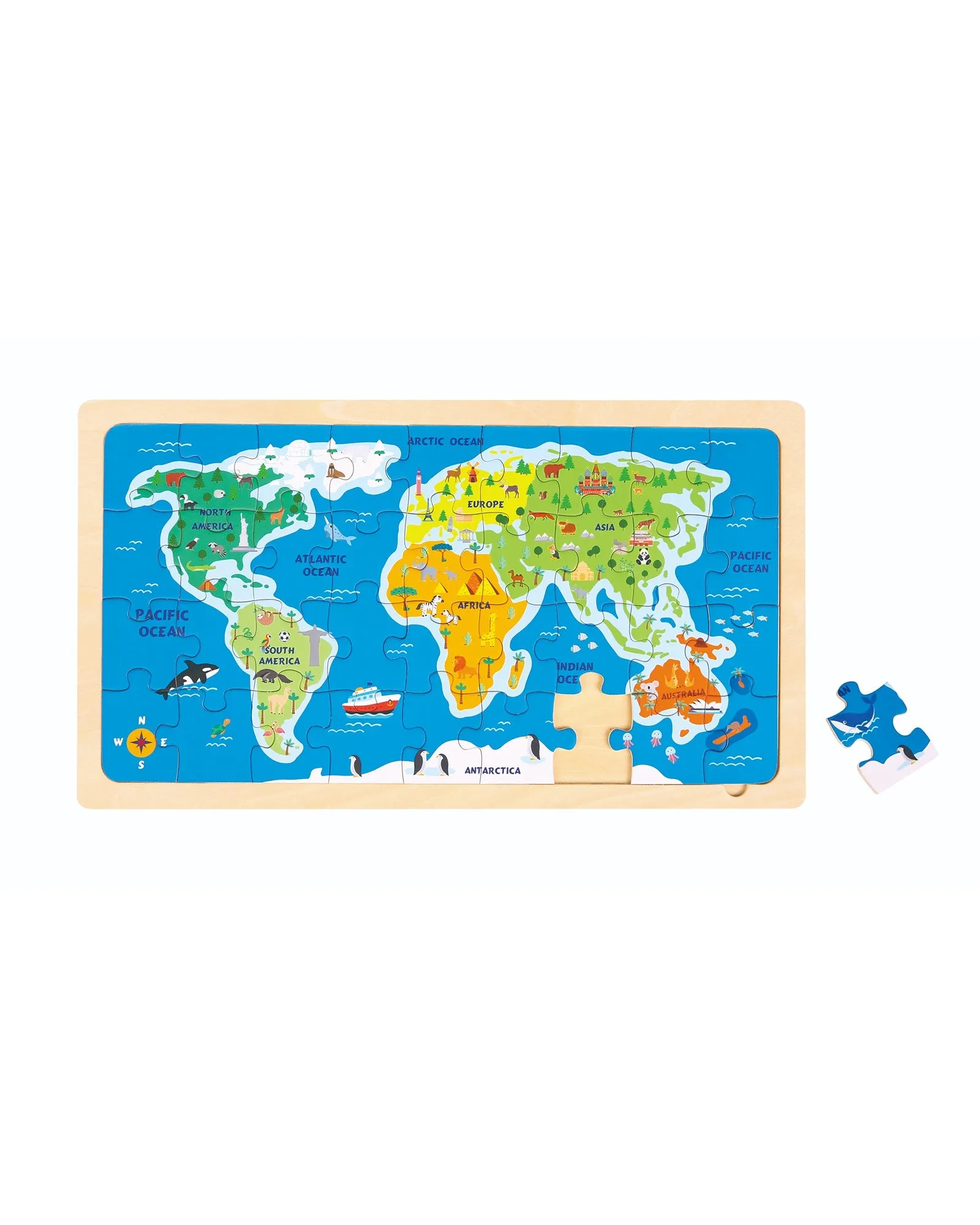 Bello World Map Puzzle