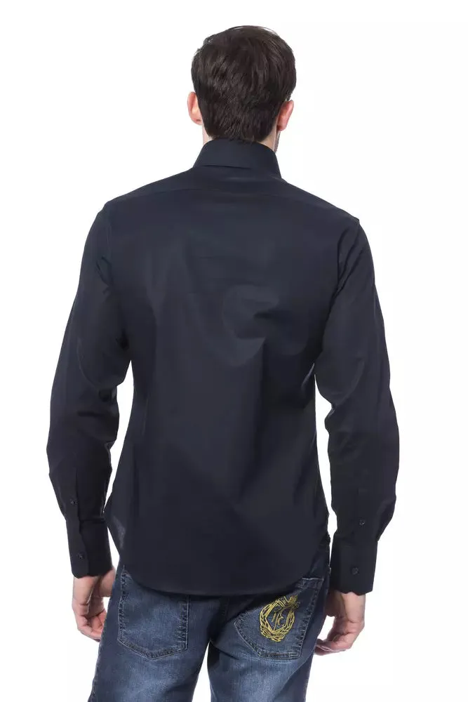 Blue Cotton Men's Shirt