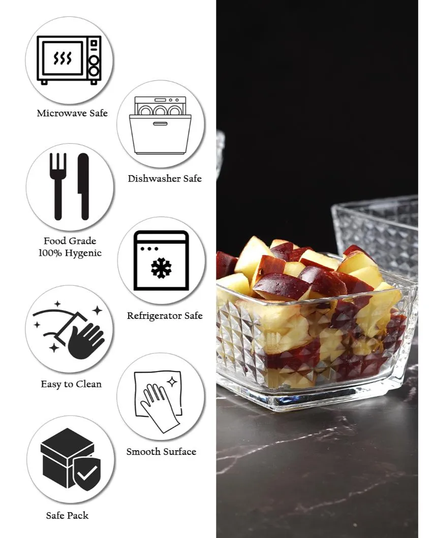 Brick Shaped Serving Bowls | 4 x 2 inches | 350ml