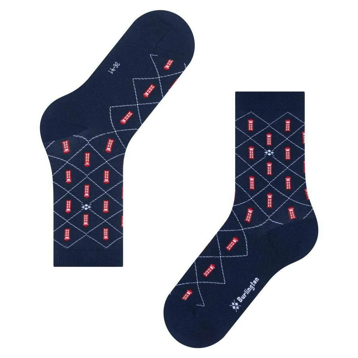 Burlington Phone Booth Socks - Marine Navy