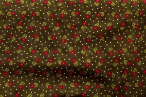 Cape Daisy Black Patchwork / Craft Fabric