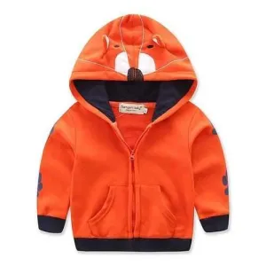 Cartoon Fox Orange Boys Jackets