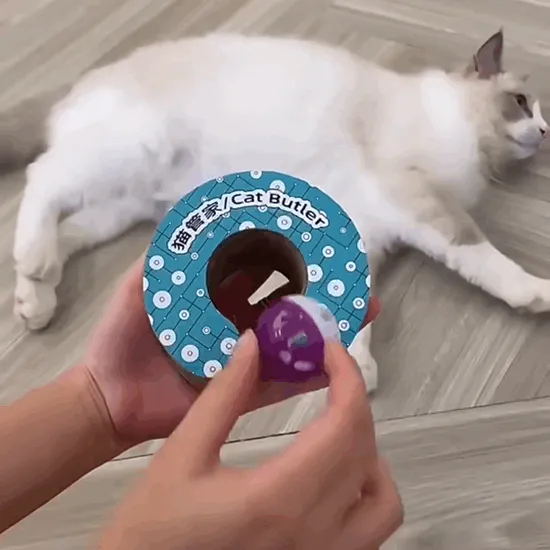 Cat Self-Play Foldable Mushroom Scratcher Tunnel Chaser Ball Toy