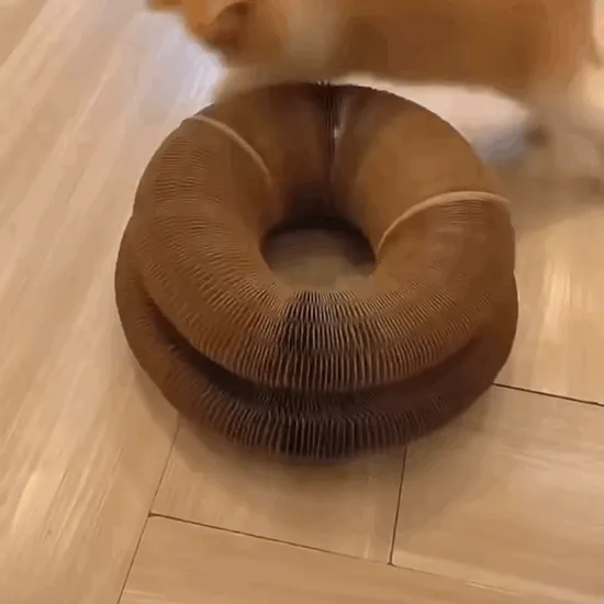 Cat Self-Play Foldable Mushroom Scratcher Tunnel Chaser Ball Toy