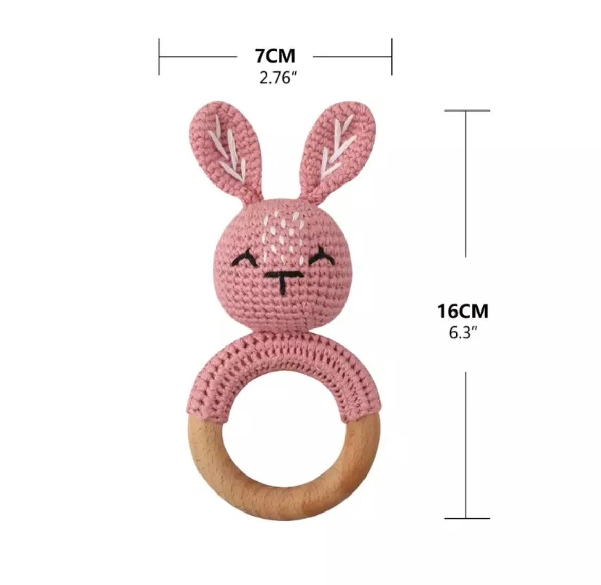 Crochet Baby Bunny Rattle