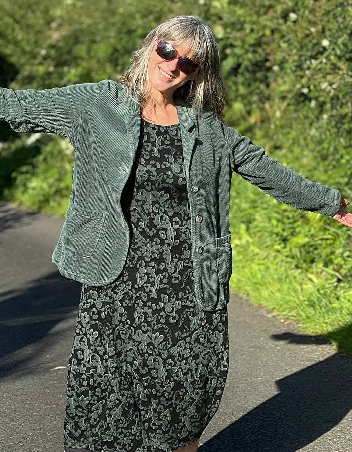 Cut Loose Pocket Blazer in Myrtle