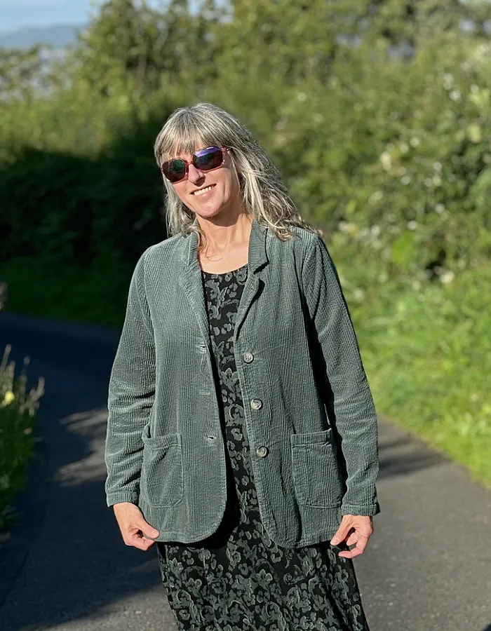 Cut Loose Pocket Blazer in Myrtle