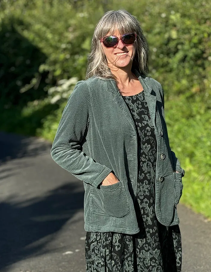 Cut Loose Pocket Blazer in Myrtle