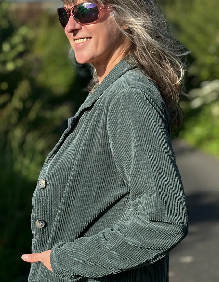 Cut Loose Pocket Blazer in Myrtle