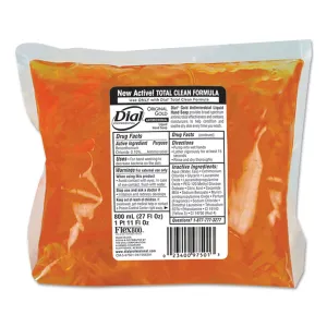 Dial Liquid Dial Gold Soap Refill, Floral Scent, Dispenser, 800 Ml Bag, 12/Carton - DIA97501CT