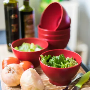 DINING, SALAD, SNACK or SOUP BOWL 6 PIECE SET 17 OZ COZA BPA Free Plastic