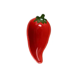 Dipping Dish Bowl Set - Set of 4 - Chile Peppers - Red