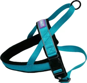 Dog & Co Nylon Norwegian Harness Reflective Aqua Large