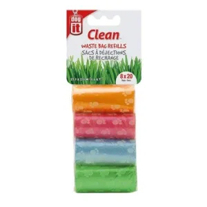 Dogit Poop Bag Refills Multi-Color 160 counts