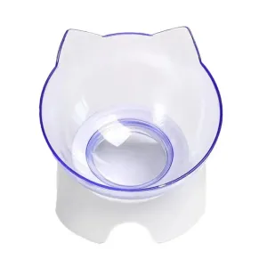 Ergonomic Non-Slip Cat Bowl with Elevated Design for Neck Protection