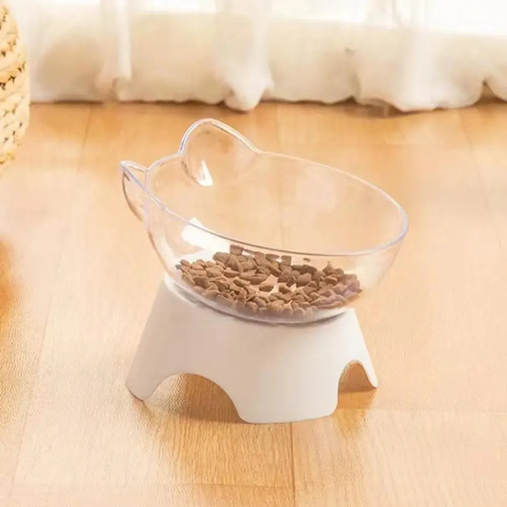 Ergonomic Non-Slip Cat Bowl with Elevated Design for Neck Protection