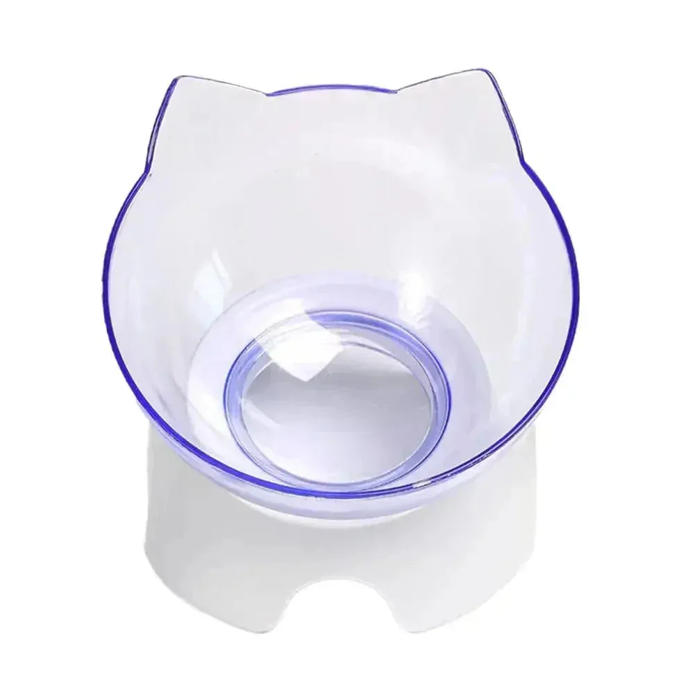 Ergonomic Non-Slip Cat Bowl with Elevated Design for Neck Protection