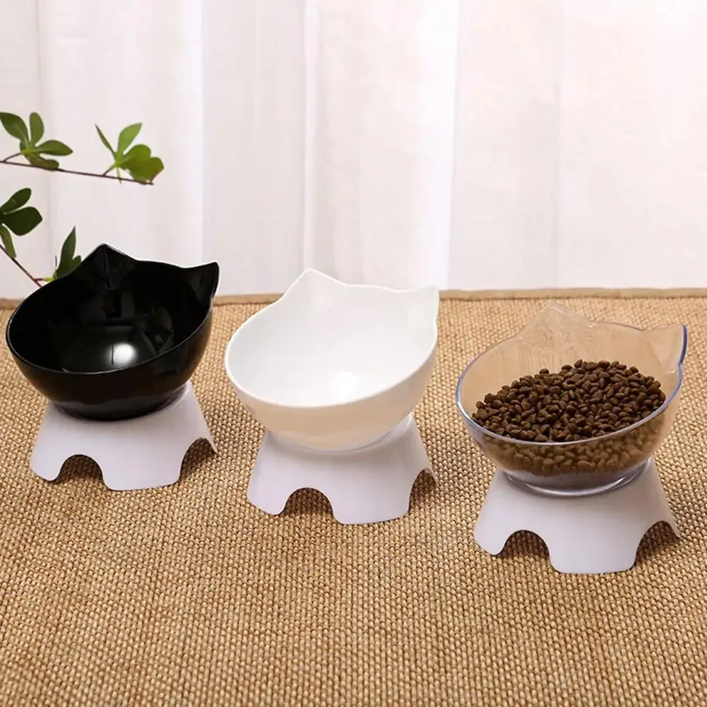 Ergonomic Non-Slip Cat Bowl with Elevated Design for Neck Protection