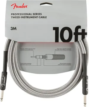 Fender Professional Series Tweed Cable 10ft (3m) - White Tweed