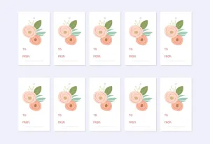 Floral Gift Tags