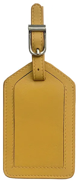 Genuine Top Grain Leather Luggage Tag