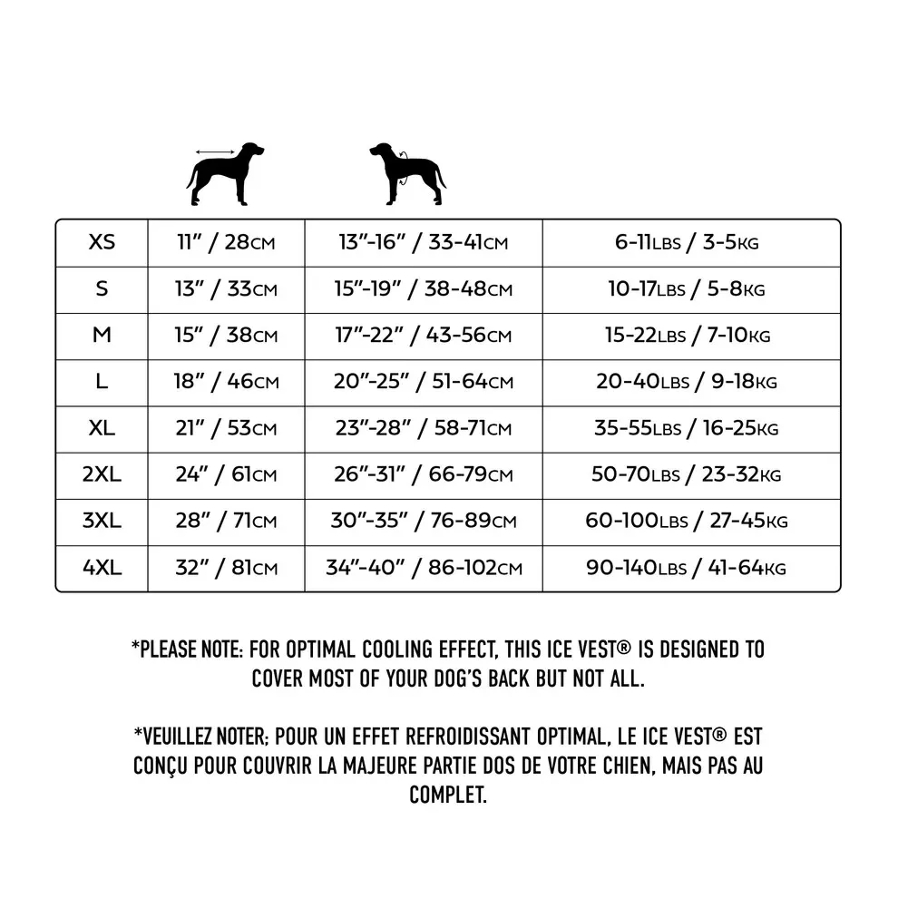 GF Pet Elasto-Fit Ice Vest Cooling Vest for Dogs