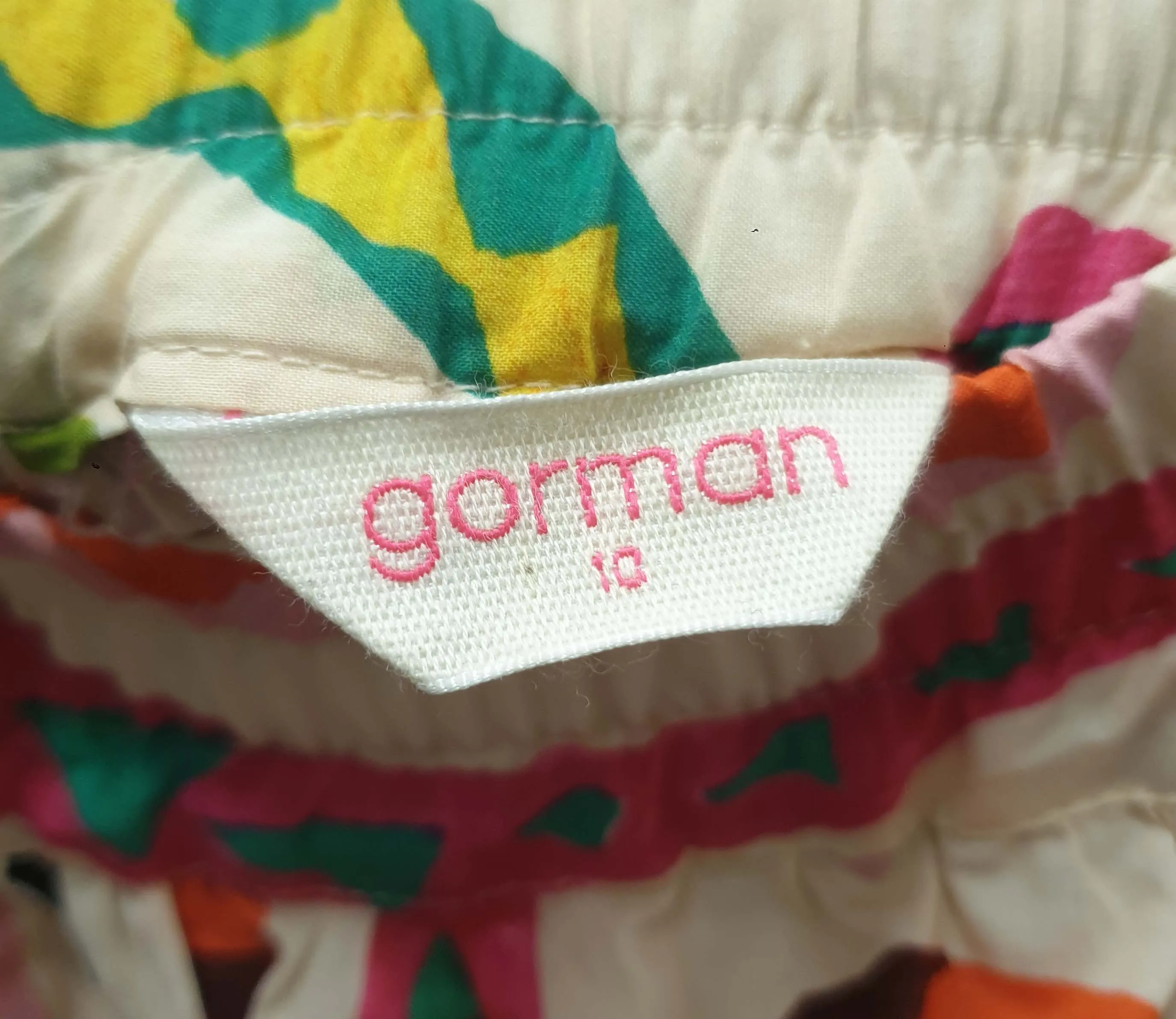 Gorman colourful snake-like print skirt size 10