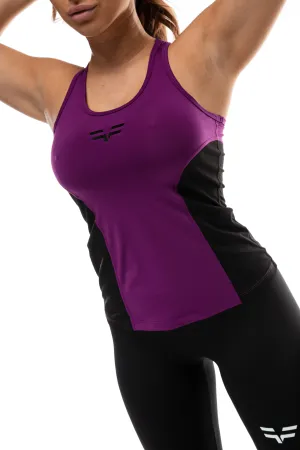 GymFreak Womens Active Vest - Purple