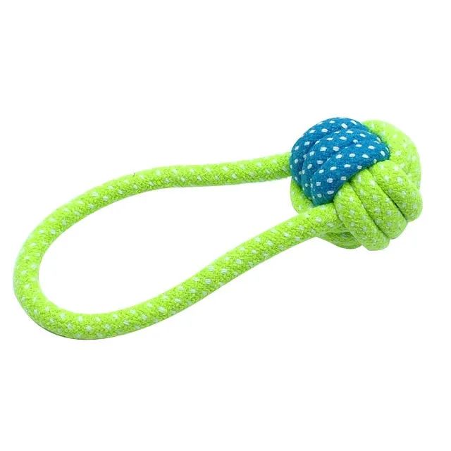 Interactive Cotton Rope Dog Toys Bite-Resistant Pet Puppy Dog Toy. Chew Ball Toy For Small Large Dogs Teeth Cleaning