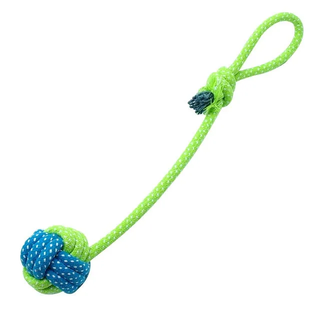 Interactive Cotton Rope Dog Toys Bite-Resistant Pet Puppy Dog Toy. Chew Ball Toy For Small Large Dogs Teeth Cleaning