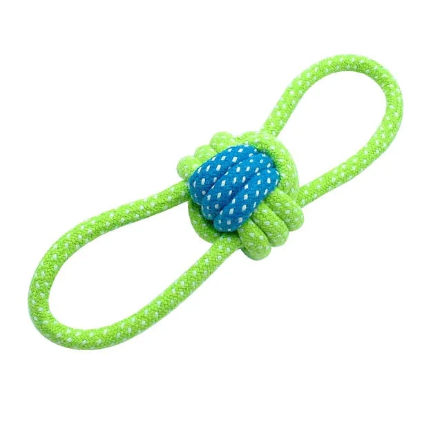Interactive Cotton Rope Dog Toys Bite-Resistant Pet Puppy Dog Toy. Chew Ball Toy For Small Large Dogs Teeth Cleaning